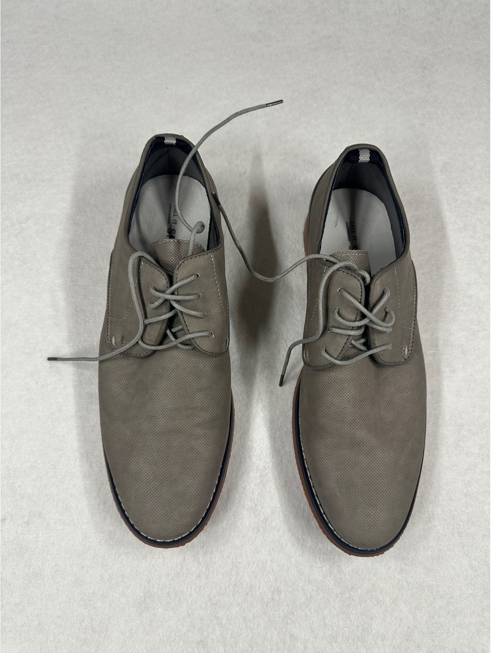 Call It Spring Men's Grey Casual Lace-Up Shoes Size Approx. 10